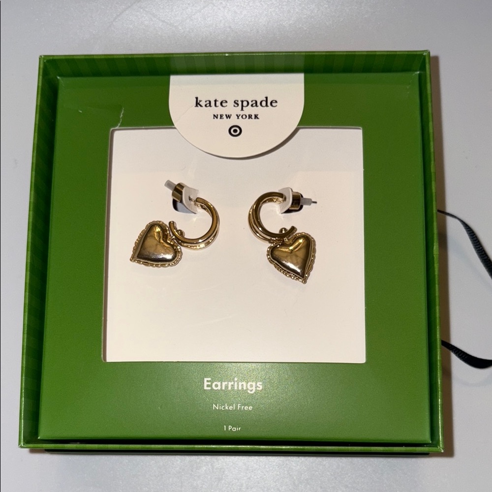 Kate Spade New York X Target Gold balloon  Heart drop Earrings